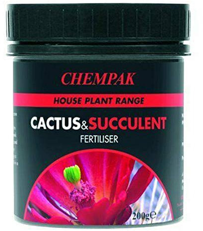 Chempak Cactus & Succulent Fertiliser Feed House Plant Food with High Phosphate, Very Water Soluble Plant Food Fertiliser 1 x 200g Pack by Thompson and Morgan