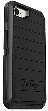 OtterBox Defender Series Rugged Case for iPhone SE (2020), iPhone 8, iPhone 7 (NOT Plus) Case Only - Non-Retail Packaging - Black (with Microbial Defense)
