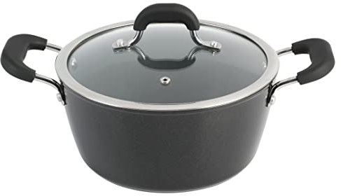 Kenmore Arlington Dutch Oven mit Deckel, 4,5 QT, Aluminium, Schwarz