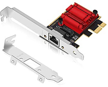 2.5Gb PCIe Network Card, NICGIGA 2.5 Gigabit Ethernet Interface Adapter， Witch Realtek RTL8125B, Wake on LAN, 2.5G NIC Compliant Windows/Linux/MAC OS