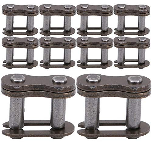 Ejoyous 25H Kettenglied Fahrrad Kettenglieder Verbindungsglied Chain, 10pcs Hoch belastbares Gusseisen Master Link für Fahrrad Kettenverbindungen für Fahrradliebhaber und