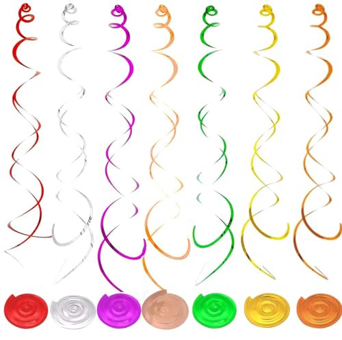 23 st Candyland partydekorationer färgglada hängande virvlar takdekoration