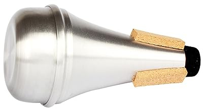 Genérico Silenciador Clarinete Bocina Instrumentos Trompeta Muda Trombón Silenciar Saxófono Xilófono Trompetas Trombones Tenor Instrumento De Viento Recto Mudo Aleación De Aluminio Silver