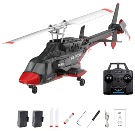 RC ERA A61 Air-Wolf RC elicottero, scala 1/52 2.4G 4CH singolo rotore elicottero elicottero militare con one-key start altitudine Hold telecomando per adulti e principianti
