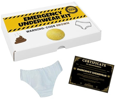 Divertente regalo scherzoso per lui, regalo di Natale, regalo di bavaglio per uomini e donne, regalo per compleanno, ideale per riempire la calza (biancheria intima di emergenza), Natale