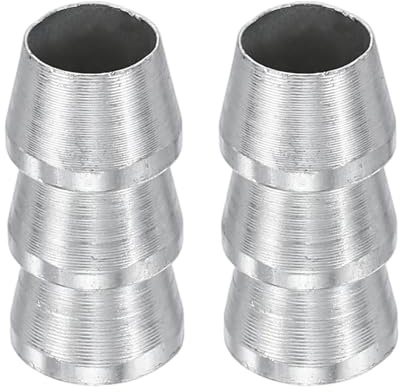 QUARKZMAN 2 Pezzi Cuneo Rotondo Per Manico Di Ascia 12 Mm Esteso Cuneo Di Sicurezza In Metallo Per Martello Ascia Martello A Manico In Legno Maglio, Argento