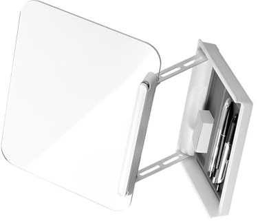 Supporto per libri con cassetto portaoggetti nascosto, posizione regolabile per la lettura, cucina e uso lavorativo, contiene libri, tablet, spartiti, supporto per spartiti