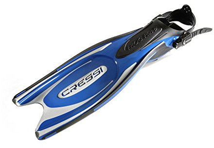 Cressi Herren Flossen Frog Plus, blau/sliber, 39/41, BF202040