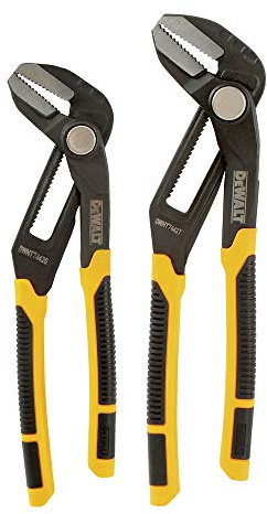 DEWALTDEWALT Dewalt 8 and 10 Straight Jaw Pushlock Pliers Set