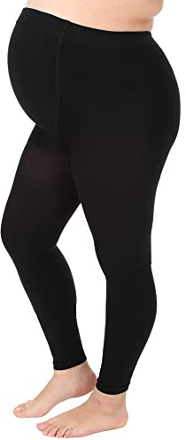 ABSOLUTE SUPPORT Plus Size Compression Tights for Pregnant Women 20-30mmHg - Maternity Compression Leggings for Edema, Embolism, Varicose Veins - Black, 2X-Large - A718BL5