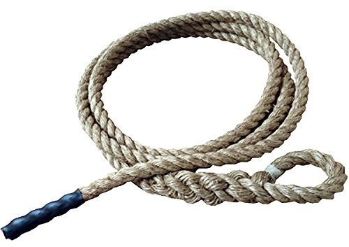 Fitropes ® - Gym Climbing Rope – 36mm Manila Gym Rope with Soft Eye 3m