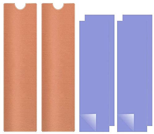 M.2 Heatsink Copper, Pack of 2 M2 NVMe Laptop Copper Heatsinks with Silicone Thermal Pads for PCIE SATA M.2 2280 SSD Portable Enclosure Desktop PC Laptop