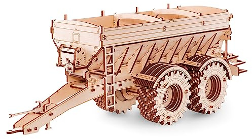EWA Eco-Wood-Art Modèle Composite tridimensionnel mécanique de la remorque pour KIROVETS K-7M Puzzle pour Adultes et Adolescents-Collection sans colle-206 détails, Trailer for, Nature