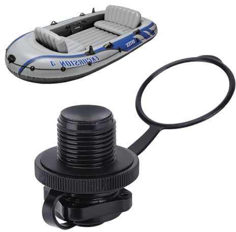 plplaaoo 2 Stücke Schlauchboot Ventil, Schlauchboot Luftventil, Aufblasbare Luftventil, 22mm Luftmatratzenstecker für Aufblasbare Schlauchboot Fischerboote Tauchventile Floß Kajak, Schlauchboot V