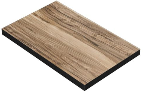 GGMMÖBEL Brasil | 2-er Set Gastro Tischplatte | B:T 128 x 78 cm | Sheesham | Holzplatte | Perfekt für klappbare Küchentisch, Esstisch | ABS Kante | HPL beschichtete | Restaurant, Cafe, Bar