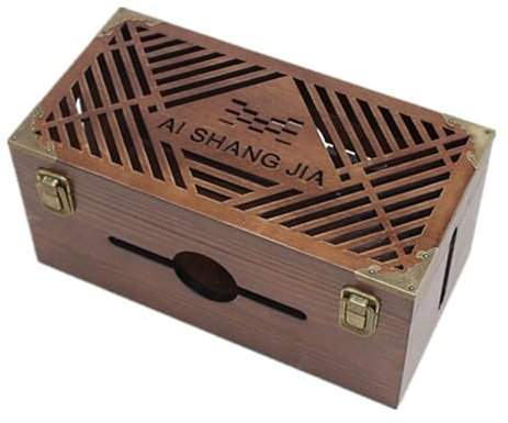 Cable Management Box,Surge Protector Cover Keeps Children Safe - Stylish Cord Organizer Box Hides Power Strip And Keeps Cords Untangled - TV Cord Box For Home And Office,With Copper Corner Guard