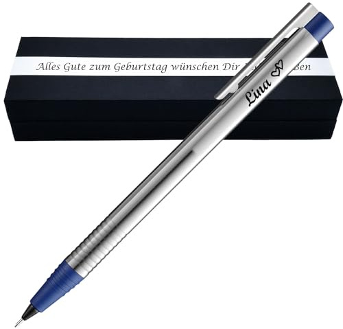 Juwelier Schönschmied L A M Y logo Druckbleistift mit Gravur als Geschenk | Geschenkverpackung inklusive Wunschgravur | 0,7 mm (L A M Y M40) Feinstrichmine | hochwertiger Edelstahl | PS321Box2