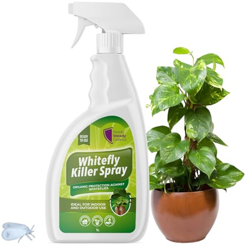 Whitefly Killer Spray 1L - Effective Plant Bug Spray & Insecticide Soap for Houseplants, Outdoor Plants, & Garden Use | Targets Whiteflies & Flying Insects | Fast-Action Insect Killer for Home Use