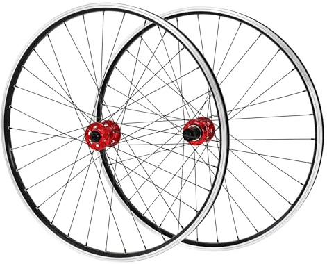 Jiumxliu Juego de ruedas de 29 pulgadas para bicicleta de montaña, llantas de aluminio, freno de disco, cierre rápido, rueda delantera, rueda trasera, ruedas con casete de 7-12
