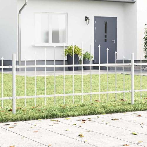 Recinzione a bastoncini, recinzione da giardino, bianco, 680 x 75 cm, recinzione per giardino, terrazza e cortile