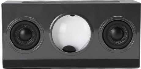 KELFEEAO Altoparlante Bluetooth, Basso Potente Altoparlante Ferrofluido Fluido Magnetico Funzione Allarme Intelligente Altoparlanti Wireless Luci LED Visualizzatore Audio (Nera)