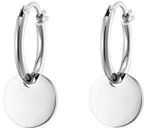 Heideman Ohrringe Damen aus Edelstahl silber farbend Ohrstecker hängend für Frauen mit Kreis