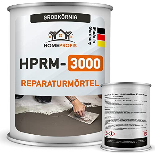 Home Profis® HPRM-3000 Reparaturmörtel auf Epoxidharz Basis (25 kg) Fugenmörtel Epoxidharzmörtel Reparaturspachtel Pflasterfugenmörtel Bereichsausbesserung Spachtelmasse