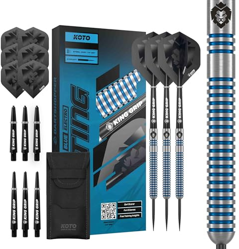 KOTO – Sting Blue Electro 90 % volfram dart, 24 G, blå, dartpilset