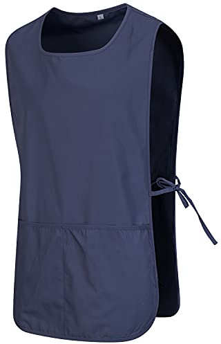 Misemiya - TABLIER NETTOYAGE UNIFORME DE TRAVAIL CLINIQUE HÔPITAL NETTOYAGE VÉTÉRINAIRE SANTÉ HÔTELLERIE - Ref.868 - Large, Gris 68