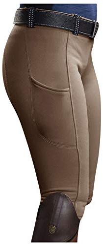 Mymyguoe Equitación Mujer Suave Elástico Jodhpurs Pantalones para Equitación con Bolsillos Mallas Elásticas Montar A Caballo Pantalones Jodhpur Mallas Escuela Deportivos Ecuestres Pantalones