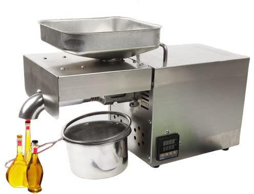 Frantoio a olio per uso domestico, elettrico pressa a freddo automatica in acciaio inox, estrattore per noci arachidi 1500W