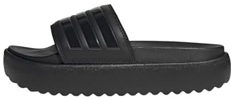 adidas Women's Adilette Platform Slides, Core Black/Core Black/Core Black, 7 UK