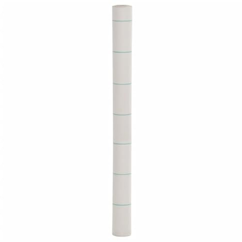 Homgoday Toile anti-mauvaises herbes en non-tissé pour jardin, plate-bande surélevée, allée, chemins de gravier, trottoirs, terrasse, blanc, 1,5 x 200 m, PP