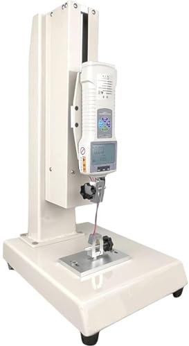 Digital Force Gauge, Manual Force Gauge Stand, 300mm/11.8 Stroke, with 5 Probe, with Output Function/Hand Wheel Operated/Display Clear, for Tension and Compression Test