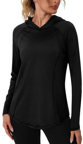 Terecey Maglia Sportiva Donna a Maniche Lunghe per Running