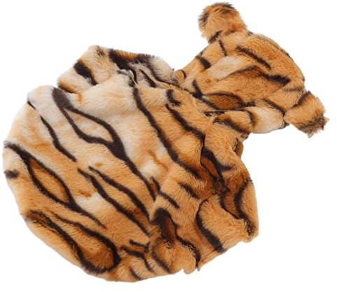 Aoaoy Tigertryck hundkappa varma vackra hundkläder med djärva färger, höst och vinter (M)