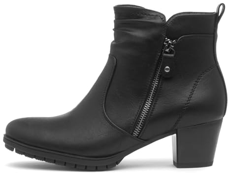 Cushion Walk Mel Womens Black Heeled Ankle Boot - Size 5 UK - Black
