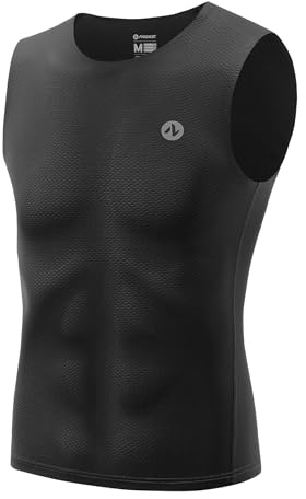 Nepest Mens Cycling Base Layer Sleeveless Vests Quick Dry Breathable | Quick Dry, 4-Way Stretch, Reflective Elements, Lightweight, Seamless Bonding Technology, Soft, Moisture-Wicking