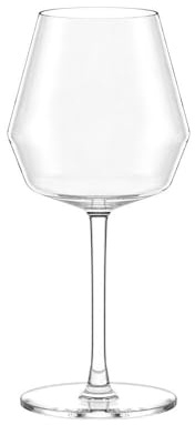 Stölzle Lausitz Celestia - Set di 6 calici da vino da 615 ml, superficie sfaccettata per lo sviluppo degli aromi, robusto bicchiere da vino in cristallo, ideale per vino rosso bordeaux e pregiato