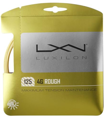 Luxilon 4G Rough 125 Tennis String - Set, Gold