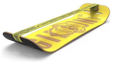 Gibbon Slacklines Board Set Bonzo Classic - Slackline Intérieure Autoportante pour Fitness et Équilibre - Planche en Bois Durable avec Sangle ClassicLine - 106 cm