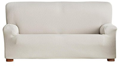Eysa F725460 Funda de sofá elástica, Textura, Crudo, Dos Plazas