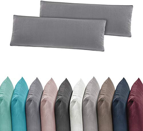 2er Pack Jersey Kissenbezug Kissenhülle Kissenbezüge 40x80 cm 100% Baumwolle Mint