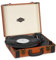 auna Jerry Lee Retro Plattenspieler - Schallplattenspieler mit Stereolautsprecher, Vinyl Player mit USB, Riemenantrieb in 3 Stufen, 33, 45, 78 U/min, 3 Plattengrößen, mit Bluetooth, Hellbraun