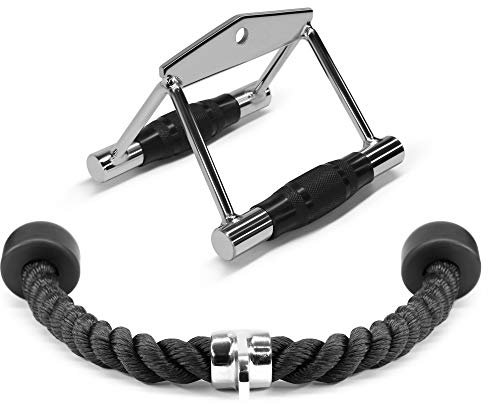 Yes4All 68,6 et 91,4 cm Câble de fixation pour corde à triceps, avec 4 couleurs, fixations pour machine d'exercice, système de poulie, corde à tirer avec mousqueton