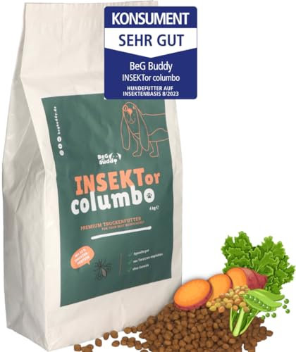 BeG Buddy Insekten Hundefutter, getreidefrei & hypoallergen Insektenfutter Hund - 30% Insektenprotein, Trockenfutter Insekt, Allergie, 10 kg
