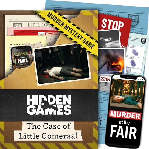Hidden Games Crime Scene - The Little Gomersal Case - Escape Room Game (UK edition)