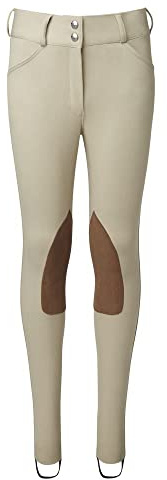 Dover Saddlery Girls' Wellesley Competition Jodhpur, Color: Tan, Size: 16