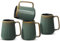 Ximoryn Set of 4 700ML Large Green Ceramic Coffee Mugs with Big Handles - Extra Jumbo Tea Cup Mug for Office and Home, Gift and Present