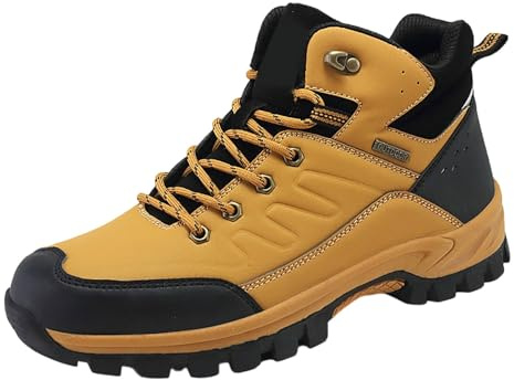 Generisch Chaussures de randonnée pour homme étanches : chaussures d'extérieur respirantes chaussures de sport amortissantes chaussures de jogging légères avec lacets chaussures d'hiver classiques
